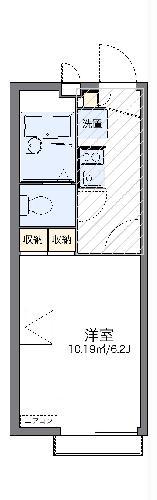 レオパレスハポネスII(1K/2階)の間取り写真
