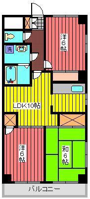 ロイヤルコートムラタ(3LDK/7階)の間取り写真