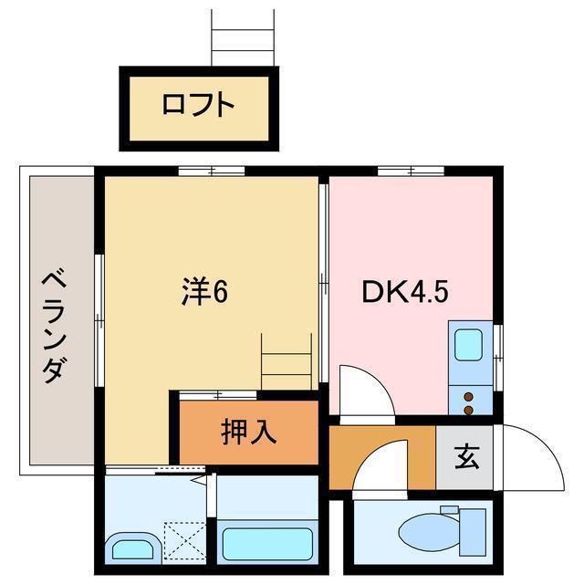 STUDIO YOU SAY(1DK/3階)の間取り写真