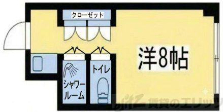 ステュディオ新大阪(ワンルーム/5階)の間取り写真