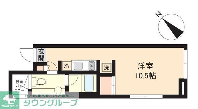 PASEO神宮前(ワンルーム/3階)の間取り写真