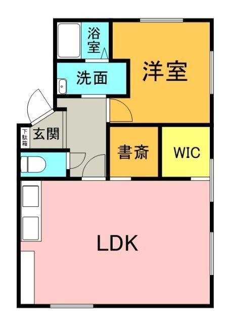 メゾンドール(1LDK/1階)の間取り写真