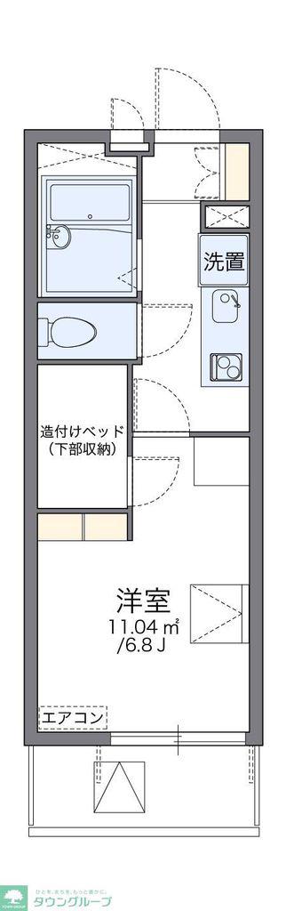 レオパレスラボール II(1K/2階)の間取り写真