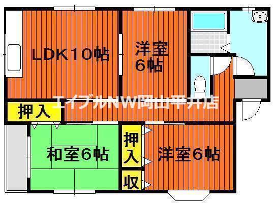 プロムナード(3LDK/3階)の間取り写真