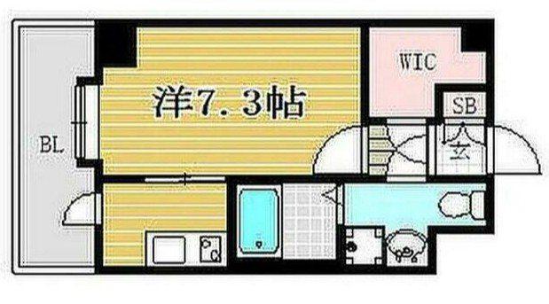 T-SMART博多オーケストラ通(1K/5階)の間取り写真