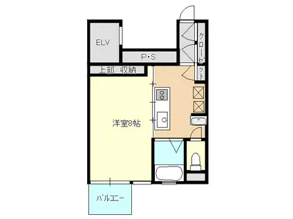 ヴィヴァント(1K/5階)の間取り写真