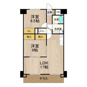グレースマンション藤(2LDK/7階)の間取り写真