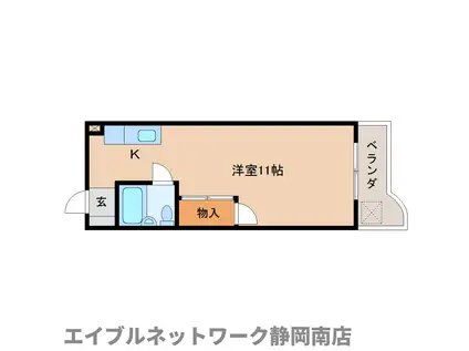 新川ビル(1K/3階)の間取り写真