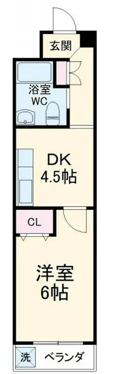 カーサ市川 4階階 間取り