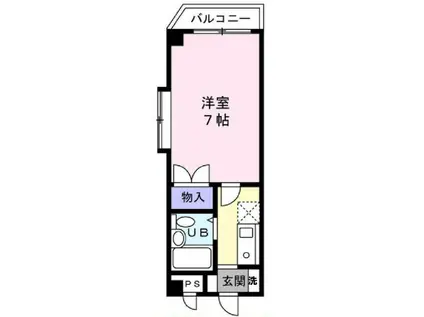 シティ松波(1K/3階)の間取り写真