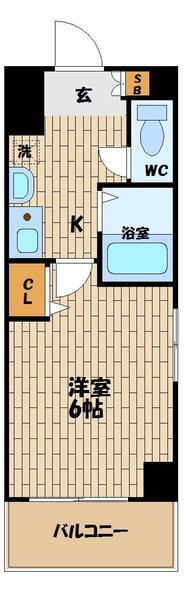 エスリード梅田西第2(1K/11階)の間取り写真