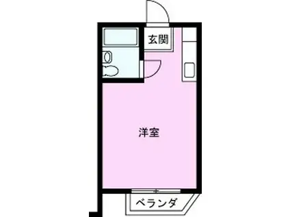 メゾン藤波(ワンルーム/1階)の間取り写真