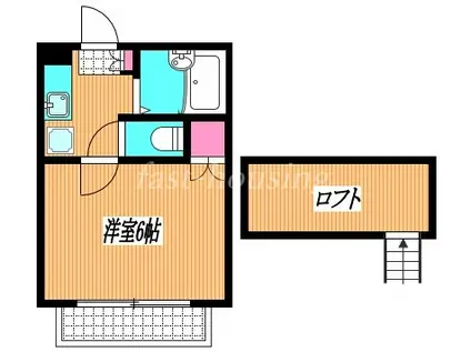 小金井前原弐番館(1K/1階)の間取り写真