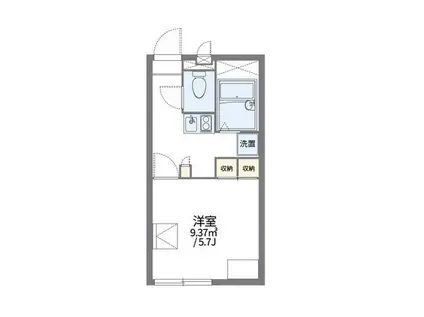 レオパレスサントラピーノ(1K/1階)の間取り写真