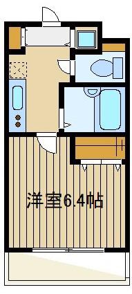 スカイコート中村橋第3(1K/2階)の間取り写真