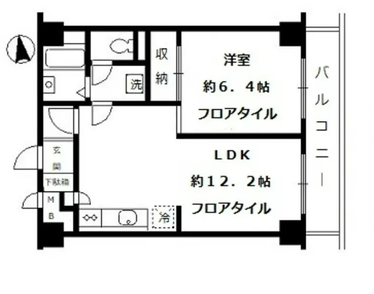 メゾン淀橋  3階階 間取り