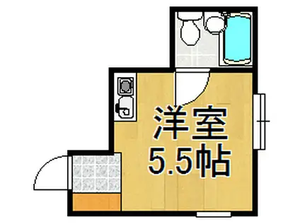 エレガンス今津駅前(ワンルーム/4階)の間取り写真