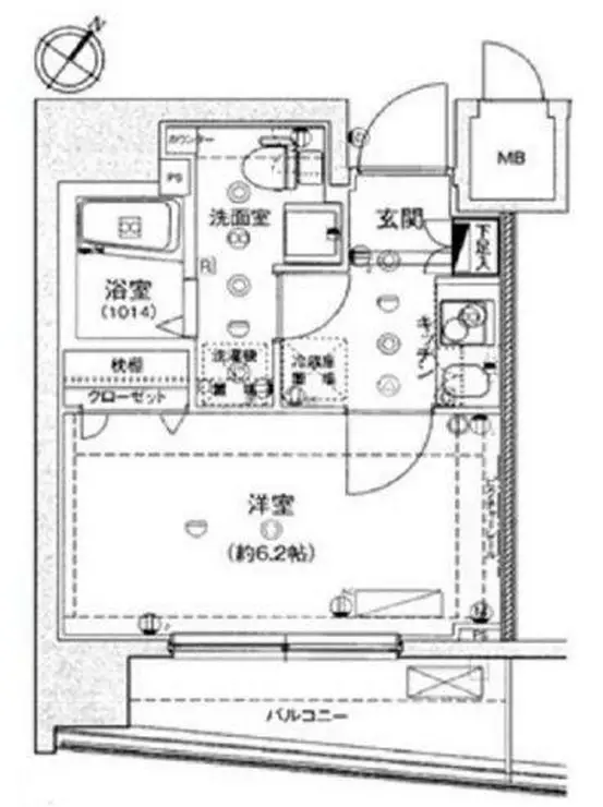 ハーモニーレジデンス東京イーストコア 3階階 間取り