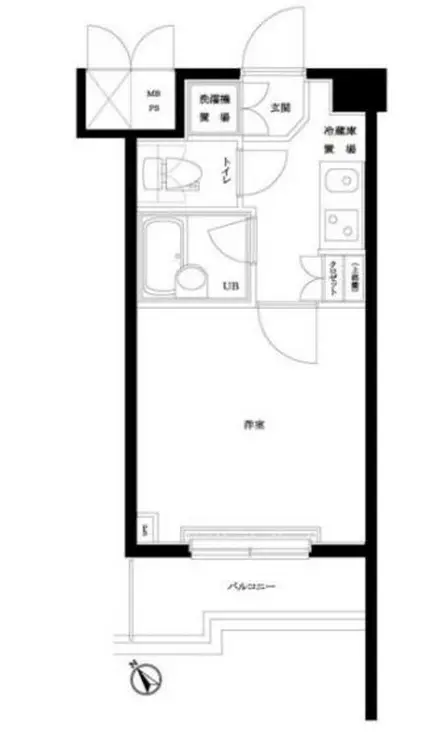 ルーブル南池袋 4階階 間取り