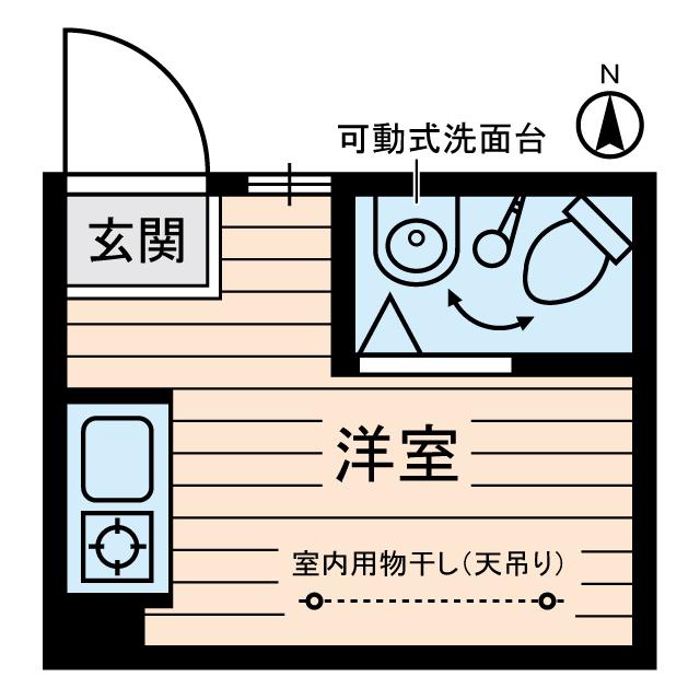 柳橋ビル(ワンルーム/4階)の間取り写真