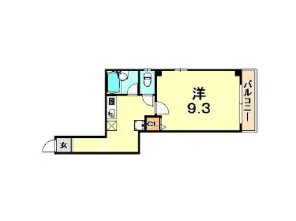 シダヴィレッジ(1K/5階)の間取り写真