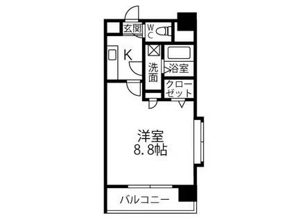 DAKOTA(1K/5階)の間取り写真
