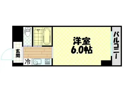 ハーバーメゾン弁天(1K/5階)の間取り写真