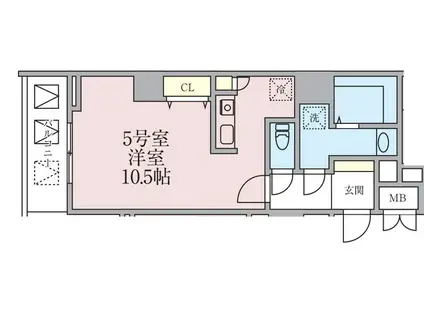 フェリーチェ豊玉北(ワンルーム/3階)の間取り写真