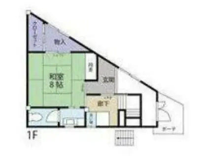 メゾンドゥレヴ(3LDK/1階)の間取り写真