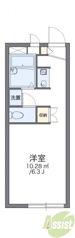 レオパレス109S(1K/1階)の間取り写真