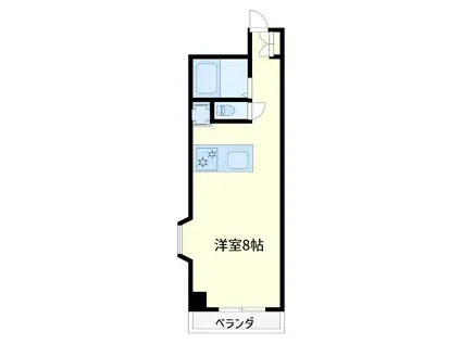 ロイヤルヒルズ(ワンルーム/3階)の間取り写真