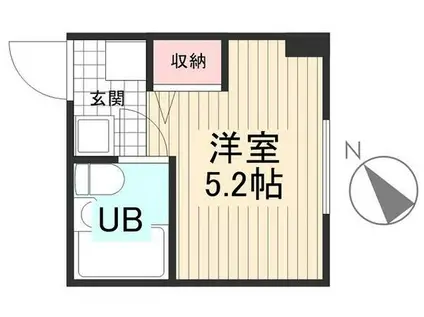 アーバンクレスト板橋(ワンルーム/3階)の間取り写真