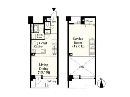 PRECIOUS SITE(1SLDK/3階)の間取り写真