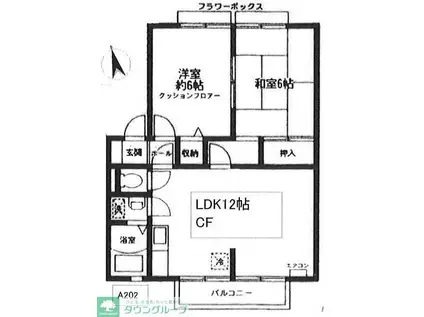 N・ソレアードA棟(3DK/1階)の間取り写真