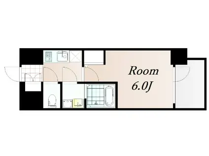 エスリード新大阪ラヴァーグ(1K/2階)の間取り写真