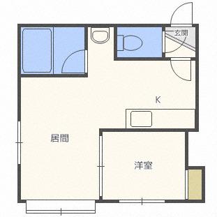 ラメール11(1LDK/3階)の間取り写真