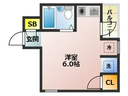 フローラ南長崎(ワンルーム/3階)の間取り写真