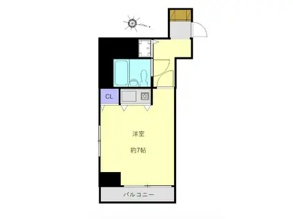 トーカンキャステール本郷(ワンルーム/5階)の間取り写真