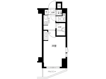 フェニックス荻窪弐番館(1K/3階)の間取り写真