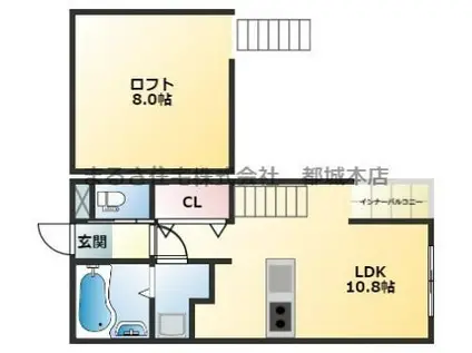 GRAND JETE(ワンルーム/1階)の間取り写真