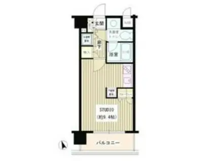 アビテ市ヶ谷五番町 (1K/5階)の間取り写真