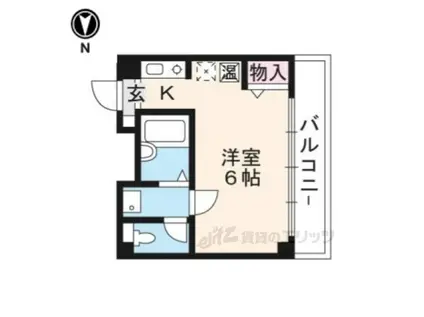 オルティー(1K/5階)の間取り写真