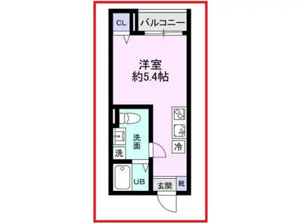 エーピーティー柴又(ワンルーム/3階)の間取り写真