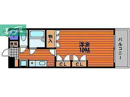 マローン野田(1K/6階)の間取り写真