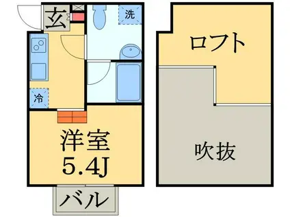 CONSOLATORIA(1K/1階)の間取り写真