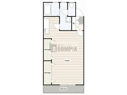 メゾンラピス(ワンルーム/2階)の間取り写真