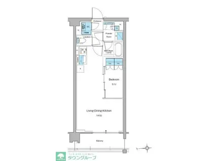 ルフォンプログレ高田馬場ノース(1LDK/3階)の間取り写真