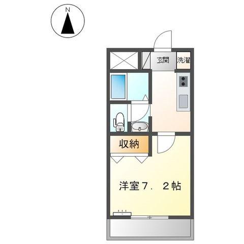 フォーティワン(1K/3階)の間取り写真
