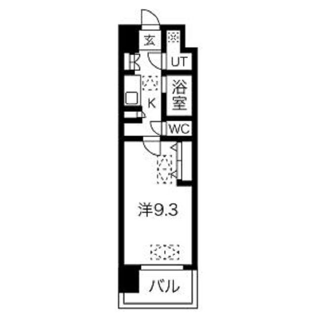 ノース VILLAGE BIRTH PLACE(1K/5階)の間取り写真