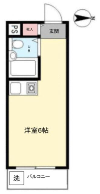 アーバンメゾン上石神井(ワンルーム/1階)の間取り写真